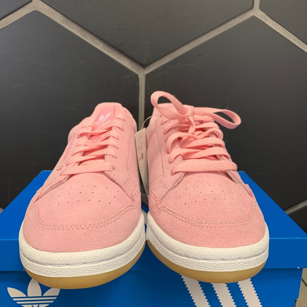 New Womens Adidas Continental 80 HK True Pink Gum - Picture 4 of 7